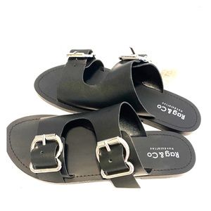 *New* leather slides Size 9